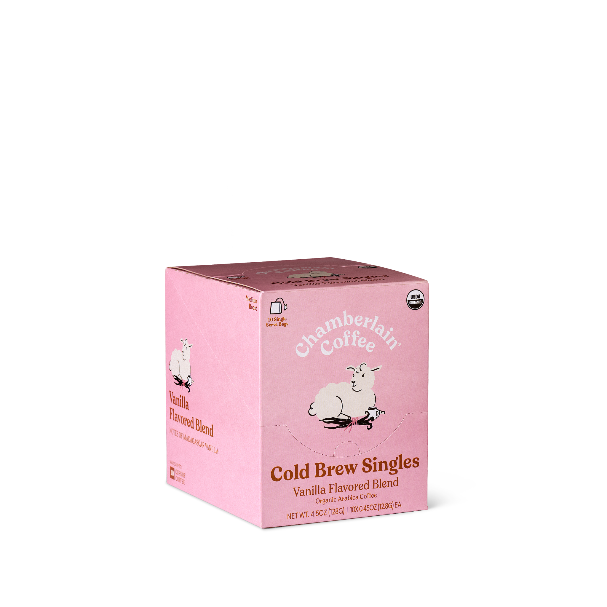 Organic Vanilla Cold Brew Coffee Singles
