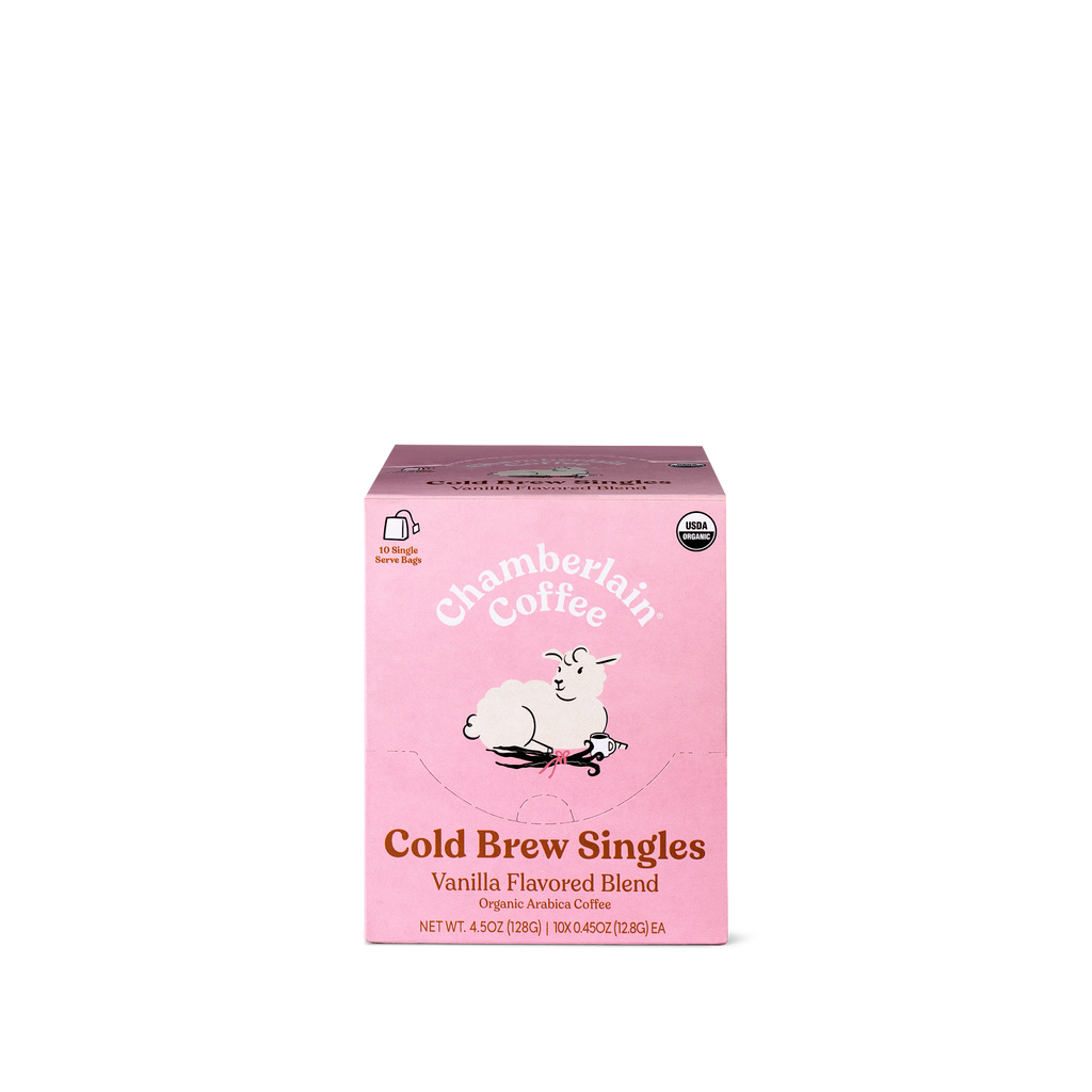 Organic Vanilla Cold Brew Coffee Singles