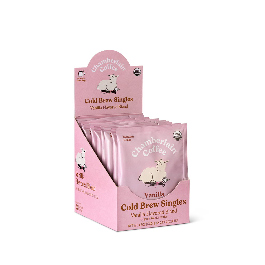 Organic Vanilla Cold Brew Coffee Singles