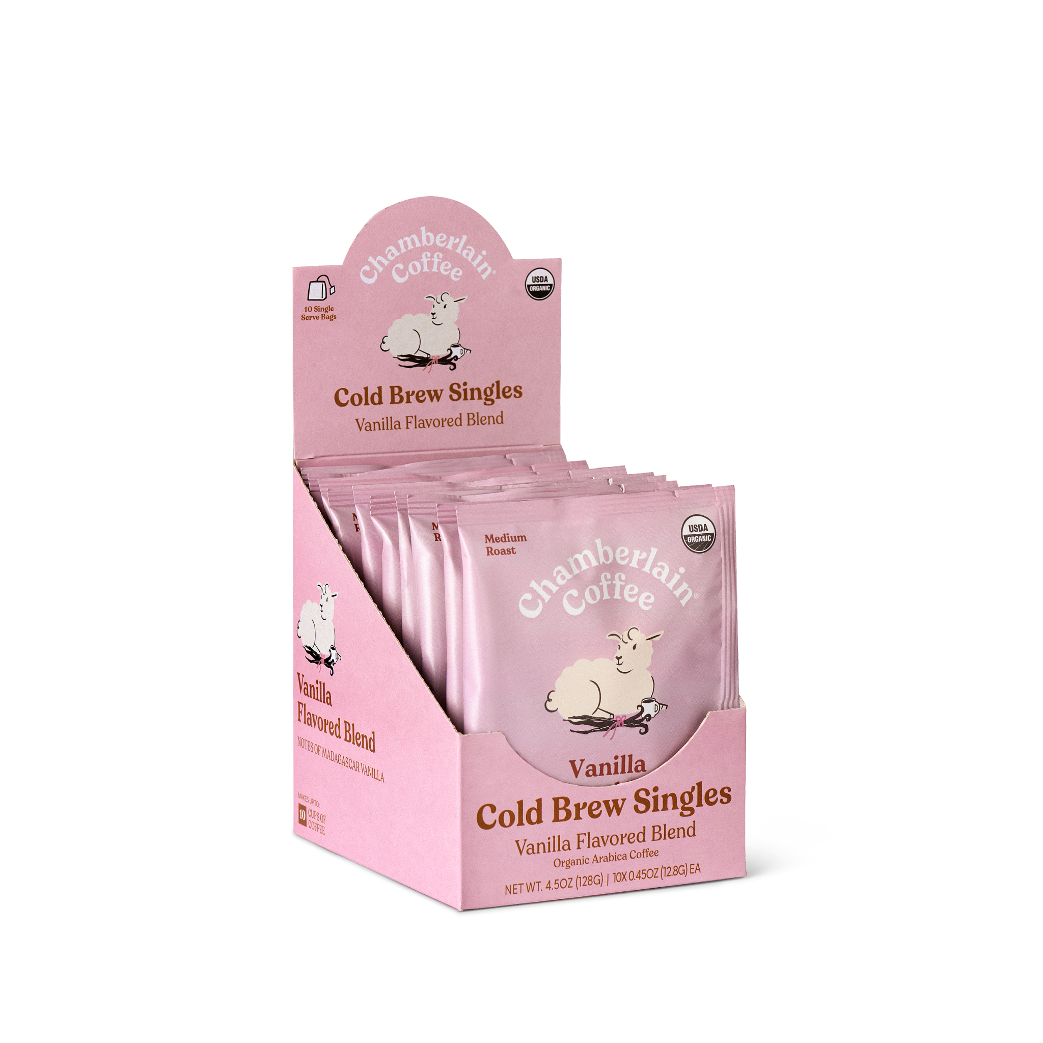 Organic Vanilla Cold Brew Coffee Singles