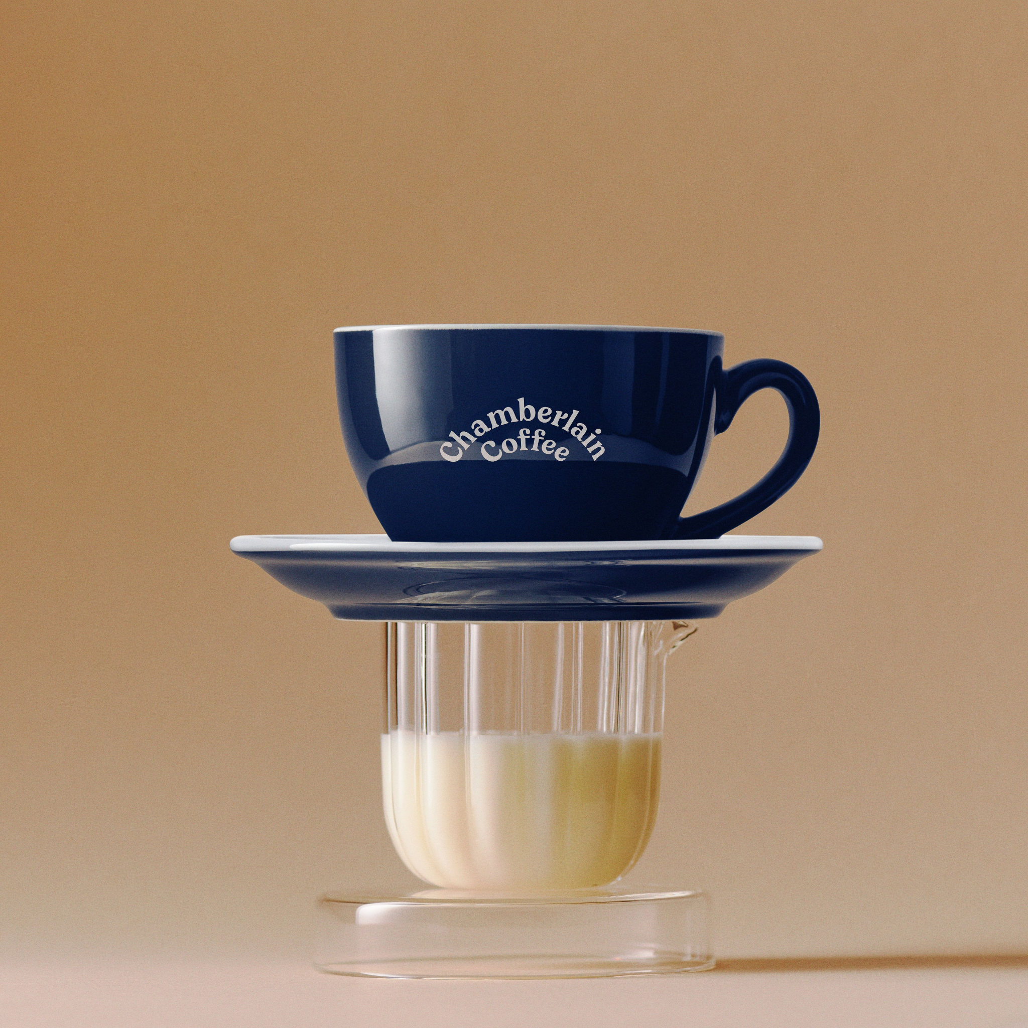 Navy Cup & Saucer