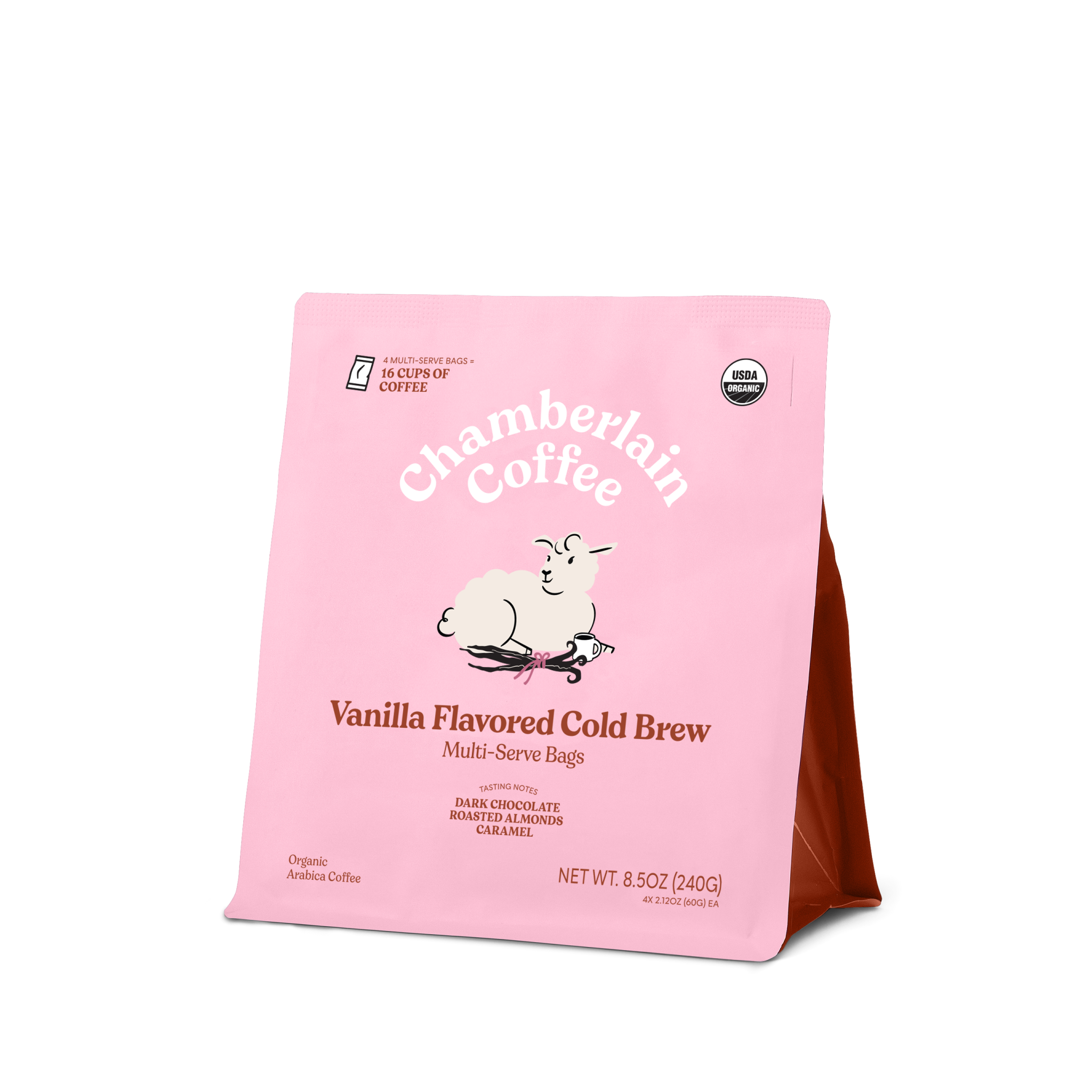 Organic Vanilla Cold Brew Elephant Large Coffee Bags