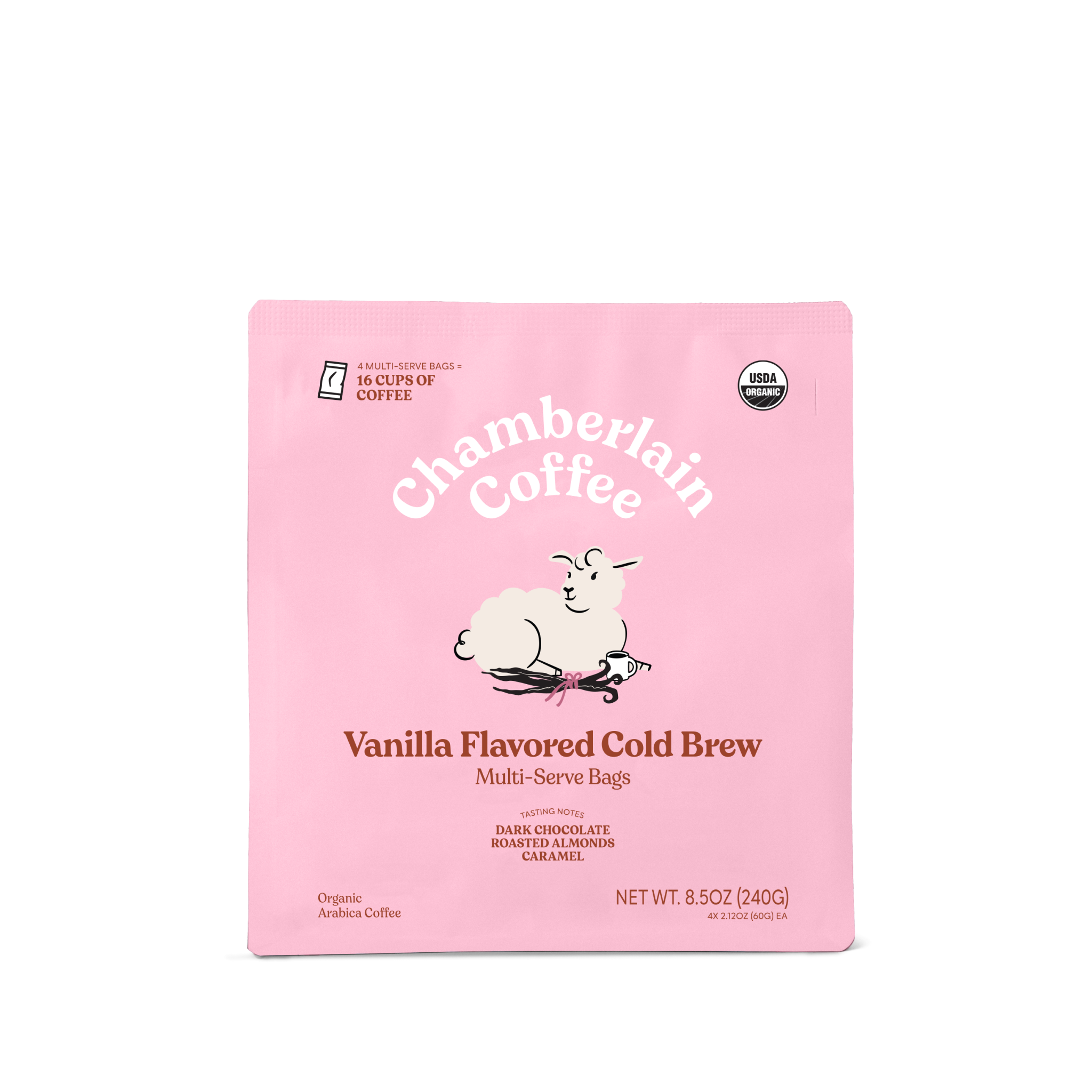 Organic Vanilla Cold Brew Elephant Large Coffee Bags